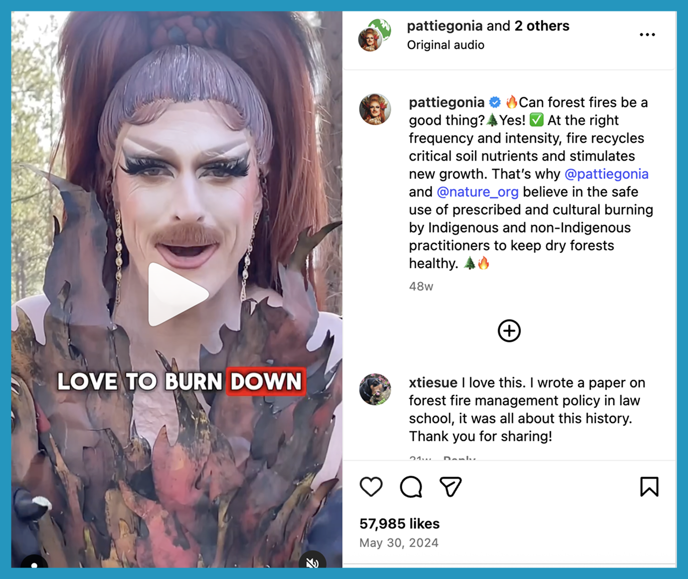 Pattie Gonia x Nature Conservancy climate campaign