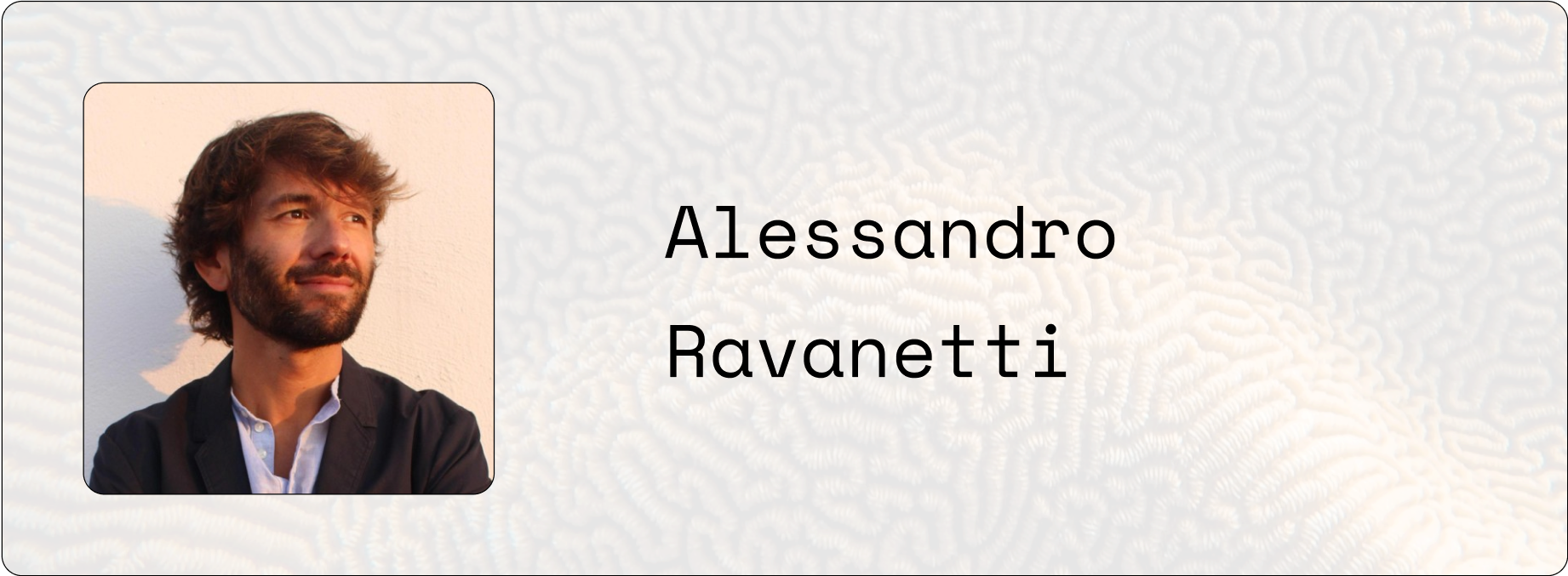 Alessandro Ravanetti headshot, freelance content writer for climate tech