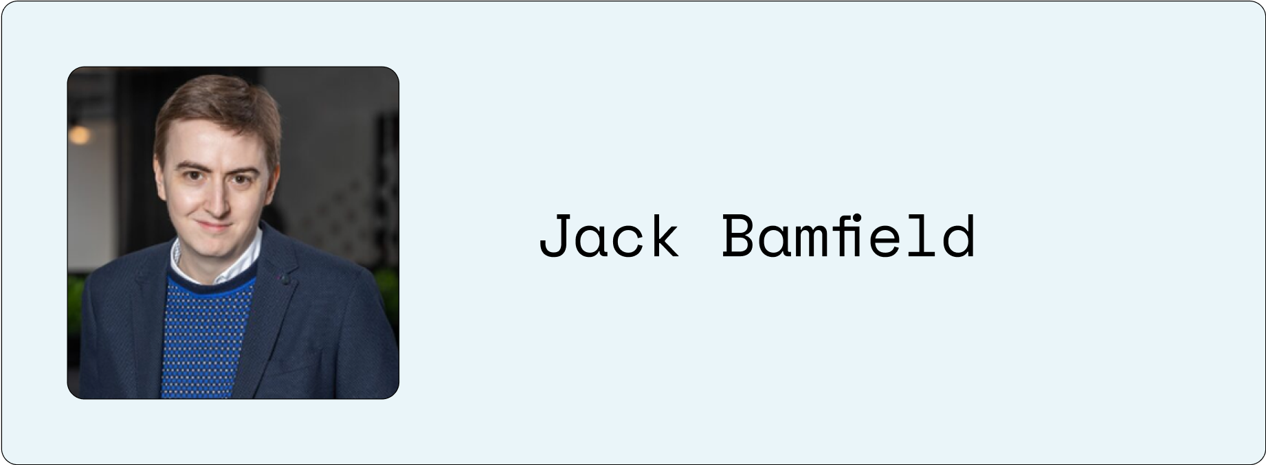 Jack Bamfield,  freelance content writer headshot