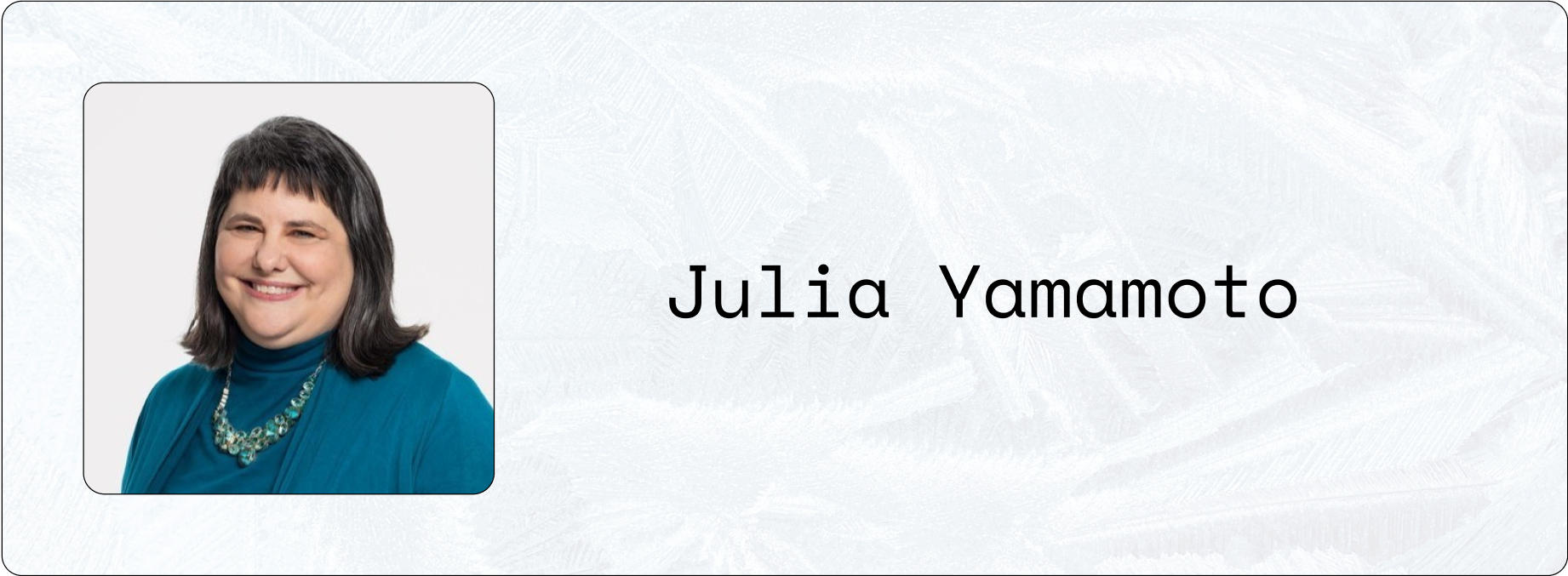 Julia Yamamoto headshot, freelance content writer for climate tech