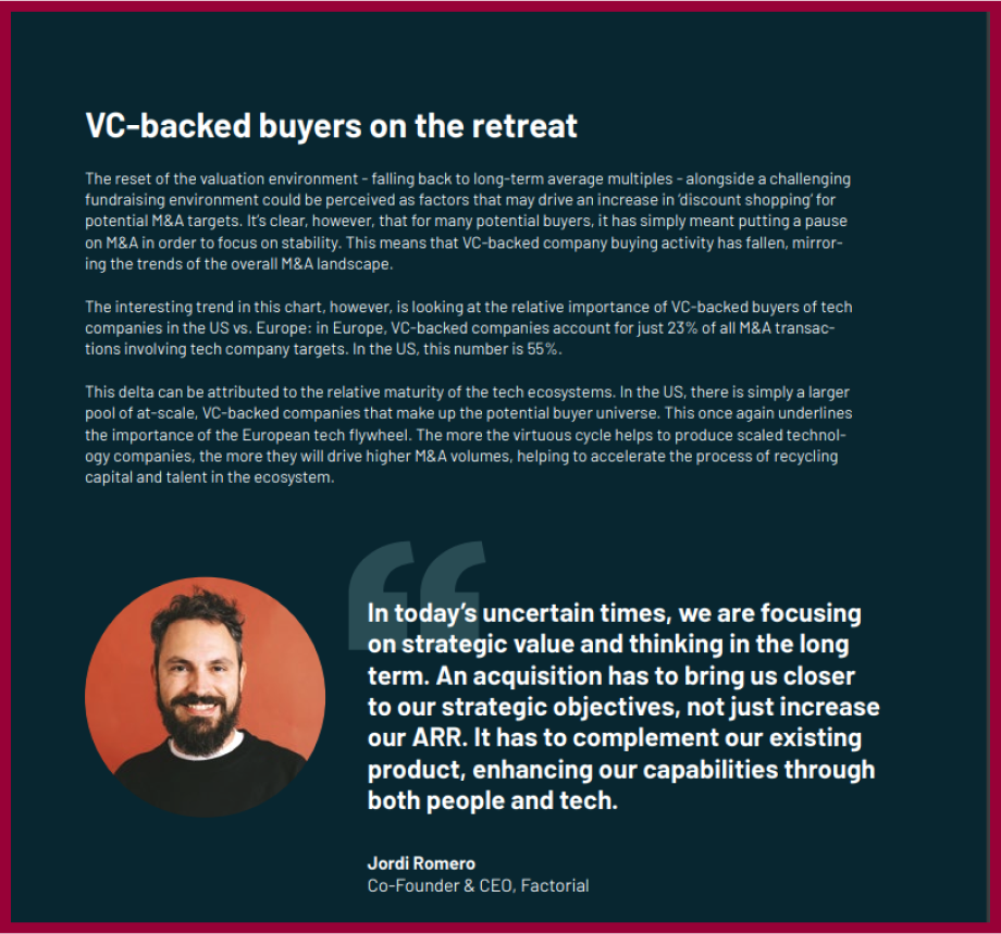 Screenshot from Atomico's 2023 State of European Tech report – an example of original research content