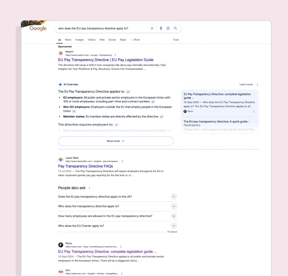 Content refresh example: Ravio's EU Pay Transparency Directive blogs