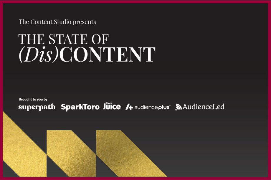 Content repurposing example: The State of (Dis)Content report