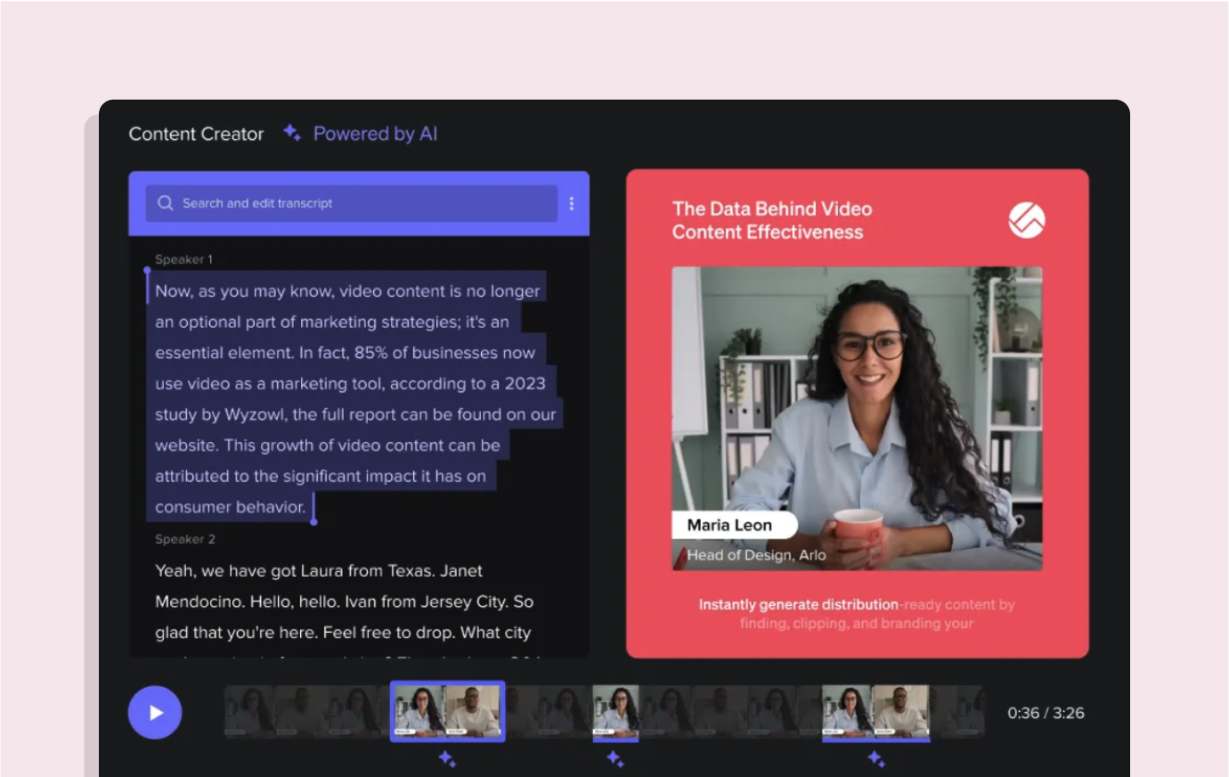 Content repurposing tool: Welcome