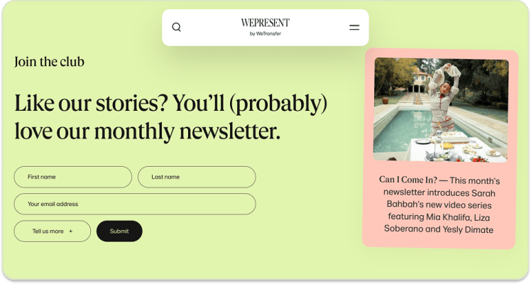 Best content marketing newsletters: WePresent