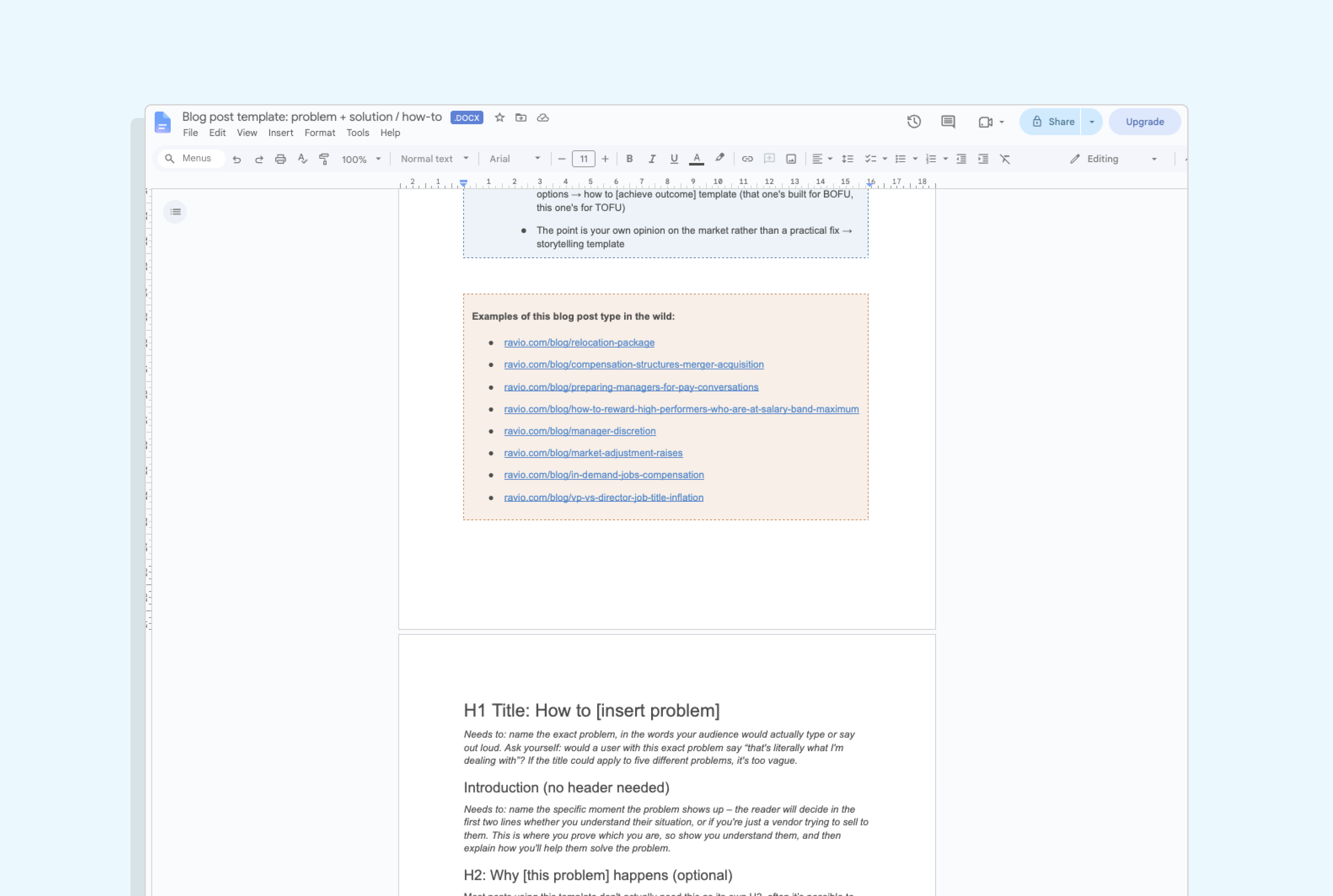 Blog post template: how to solve a problem